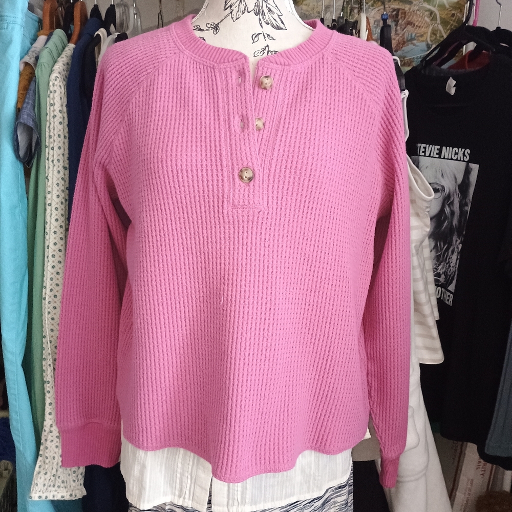 Pink Knit Women's Sweater
